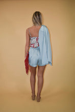 Load image into Gallery viewer, Mint High Waisted Pleated Shorts
