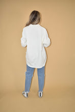 Load image into Gallery viewer, Cream Corduroy Oversized Shacket

