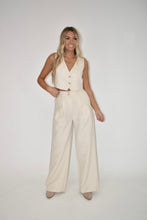 Load image into Gallery viewer, Cream Wide Leg Pants (part of a matching set)
