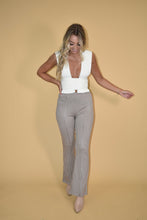 Load image into Gallery viewer, Mocha Gingham Knit Pants
