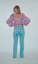 Load image into Gallery viewer, Mauve Puff Long Sleeve Crop Top
