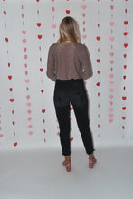 Load image into Gallery viewer, Glitter Cowl Neck Bodysuit
