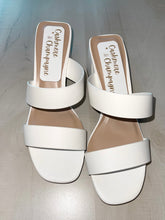 Load image into Gallery viewer, White Heeled Sandal
