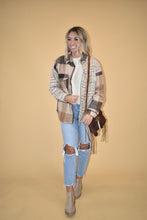 Load image into Gallery viewer, Brown Patchwork Plaid Shacket
