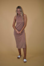 Load image into Gallery viewer, Warm Taupe Racerback Midi Dress
