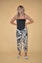 Load image into Gallery viewer, Cream Patterned Satin Joggers

