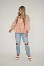 Load image into Gallery viewer, Peach Babydoll Blouse
