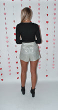 Load image into Gallery viewer, High Waisted Glitter Shorts
