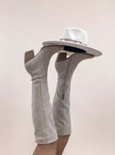 Load image into Gallery viewer, Beige Suede Over the Knee Boots
