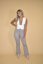 Load image into Gallery viewer, Mocha Gingham Knit Pants
