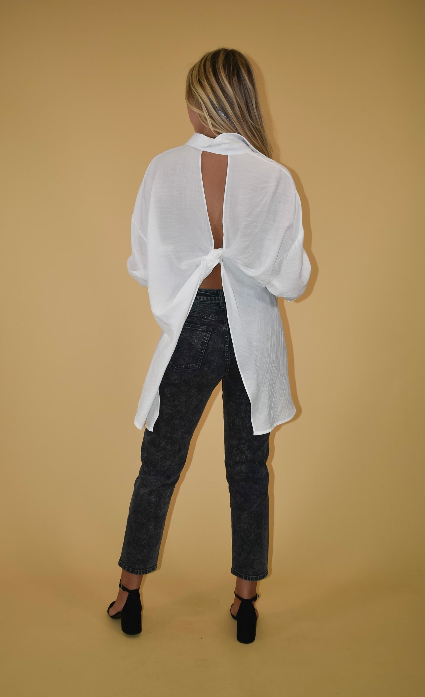 Washed Black High Waisted Straight Leg Jeans