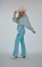 Load image into Gallery viewer, Collared Wrap Waist Tie Blouse
