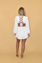 Load image into Gallery viewer, White Long Sleeve Cut Out Romper
