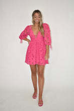 Load image into Gallery viewer, Hot Pink Floral Dress
