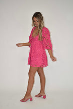 Load image into Gallery viewer, Hot Pink Floral Dress

