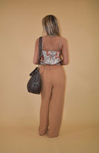 Load image into Gallery viewer, Brown Snakeskin Cowl Neck Cami
