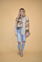 Load image into Gallery viewer, Taupe Flap Over Crossbody Purse with Gold Chain Strap
