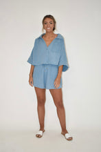 Load image into Gallery viewer, Washed Denim Gauze Shorts

