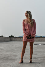 Load image into Gallery viewer, Long Sleeve Ruffle Front Dress
