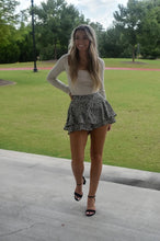Load image into Gallery viewer, Zebra Ruffle Skort
