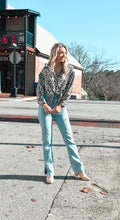 Load image into Gallery viewer, Leopard Button Front Blouse
