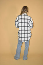 Load image into Gallery viewer, Black &amp; White Flannel Shacket

