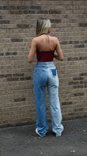 Load image into Gallery viewer, Baggy Distressed Two Tone Jeans
