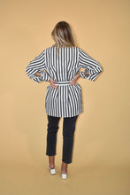 Load image into Gallery viewer, Stripe Button Up Blouse
