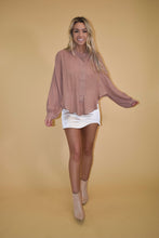 Load image into Gallery viewer, Mauve Dolman Sleeve Blouse
