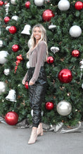 Load image into Gallery viewer, Glitter Cowl Neck Bodysuit
