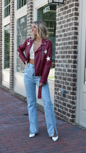 Load image into Gallery viewer, Vegan Leather Star Jacket
