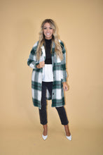 Load image into Gallery viewer, Green Flannel Coat
