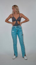 Load image into Gallery viewer, Charcoal Knit Cut Out Tank Top

