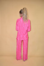 Load image into Gallery viewer, Hot Pink Pleated Wide Leg Pants (part of a matching set)
