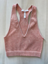 Load image into Gallery viewer, Acid Wash Racerback Ribbed Cami

