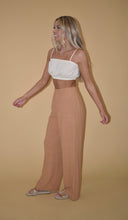 Load image into Gallery viewer, Peanut Butter Linen Blend Wide Leg Pants
