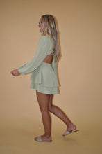 Load image into Gallery viewer, Light Olive Long Sleeve Cut Out Romper
