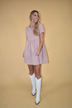 Load image into Gallery viewer, Mauve Babydoll Dress
