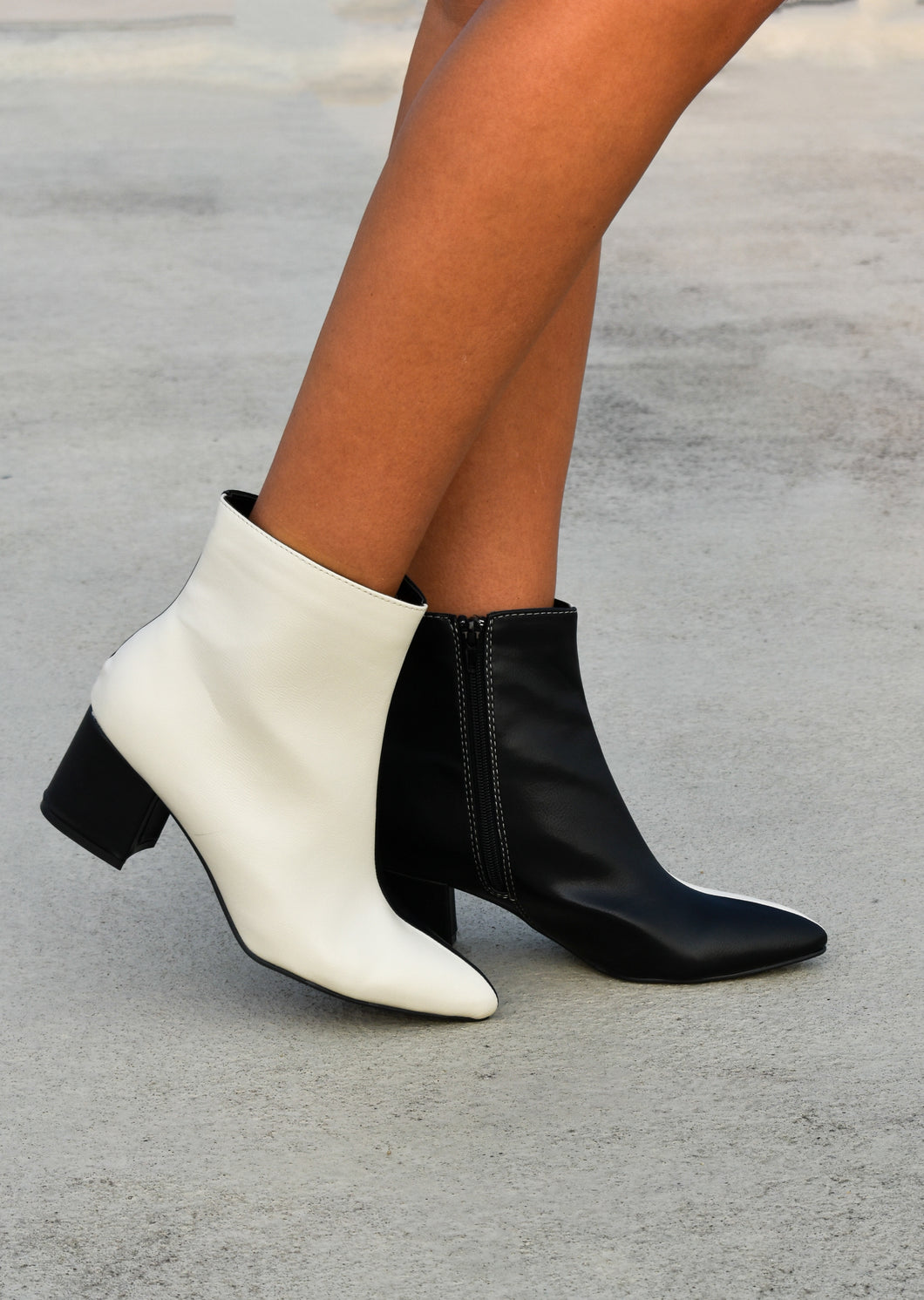 Two-Tone Booties