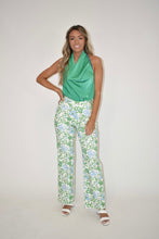 Load image into Gallery viewer, Green Satin Cowl Neck Tank Top
