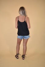 Load image into Gallery viewer, Black Feather Textured Tank Top
