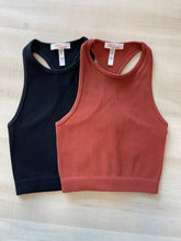 Load image into Gallery viewer, Ribbed High Neck Cami
